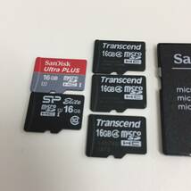 ◆microSDSDカード 16GB 5枚セット マイクロ SanDisk Ultra PLUS Transcend SP Elite HC　【24/0412/0_画像2