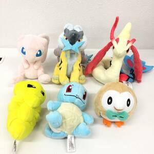 〇ポケモン ぬいぐるみ 6体セット Pokemon fit ミュウ ゼニガメ ミロカロス ライコウ コクーン + モクロー フィット　【24/0426/0