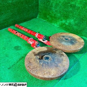 兵庫 トラクター用 尾輪 2本セット ロータリー 耕深 取付部 部品 パーツ アタッチメント ■不24042222ヤ140