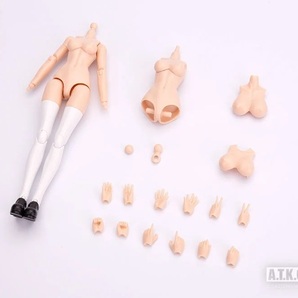 未組品 プラモデル 御模道(EASTERN MODEL) A.T.K.GIRL メイド服+専用素体パック 1/12スケール ※説明文参照の画像4