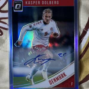 Panini Donruss 2018-19 カスパー・ドルベリ Kasper Dolberg 直筆サインカード auto デンマーク代表 アンデルレヒト ユーロ の画像1