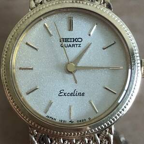276-0097 SEIKO セイコー exceline エクセリーヌ レディース腕時計 金属ベルト クオーツ 1221-0100 電池切れ 動作未確認の画像1