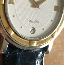 290-0838 RAYMOND WEIL メンズ　レディース　腕時計　革ベルト　クオーツ　青　ブルー　9198 A072467 Parsifal 電池切れ　動作未確認_画像4