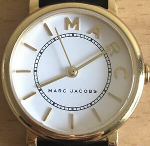 270-0639 MARC JACOBS マークジェイコブス　レディース腕時計　革ベルト　クオーツ　黒　ブラック　MJ1537 電池切れ　動作未確認