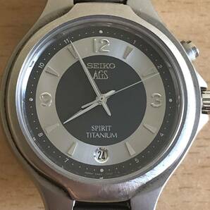 272-0497 SEIKO セイコー AGS SPIRIT スピリット メンズ腕時計 金属ベルト チタニウム 自動巻き 5M22-7B80 動作確認済みの画像1