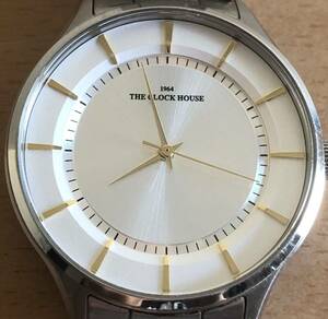 272-0675 THE CLOCK HOUSE メンズ腕時計　金属ベルト　クオーツ　MBF5001 稼働品