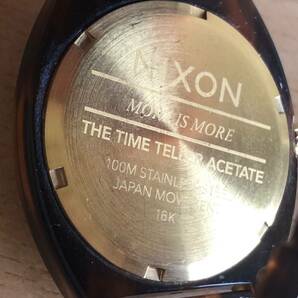 276-0066 NIXON ニクソン THE TIME TELLER ACETATE タイムテラー メンズ腕時計 クオーツ 電池切れ 動作未確認の画像6