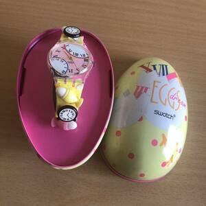 270-0688 swatch EGGS dream メンズ　レディース　腕時計　ラバーベルト　クオーツ　電池切れ　動作未確認