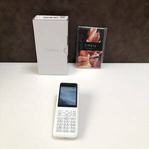 m222-0014-19 ワイモバイル Simply NP603SI ホワイト 携帯電話 SoftBank利用制限○の画像1
