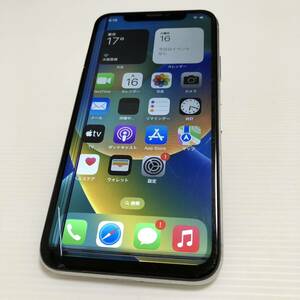 m233-0301-19 【ジャンク 液晶不良】 Apple iPhone X 64GB au利用制限○ SIMロックあり バッテリー最大容量100% 本体のみ 