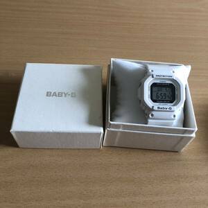 281-0006 CASIO カシオ Baby-G レディース腕時計　ラバーベルト　デジタル　電波ソーラー　白　ホワイト　BGD-5000 動作確認済み