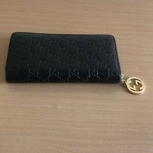 287-0397 GUCCI グッチ ラウンドファスナー 長財布 黒 ブラック 409342・2778