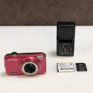 m247-0083-14 【ジャンク】 FUJIFILM 富士フィルム デジタルカメラ FinePix JX400P ピンクの画像1