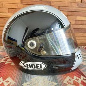 SHOEI WYVERN ショウエイ ワイバーン Mサイズ 黒 銀 ストライプの画像4