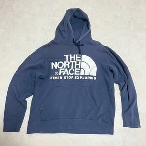 ノースフェイス THE NORTH FACE スウェットプルオーバーパーカー ロゴフーディー ネイビー メンズ サイズM ＊CH