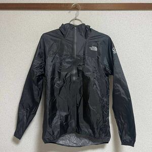 ノースフェイス THE NORTH FACE ナイロンジャケット フーディジャケット フルジップフーディ ブラック レディース サイズS ＊21