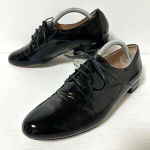 Fabio Rusconi fabio rusko-ni dress shoes enamel plain tu race up shoes 38 24cm black *34