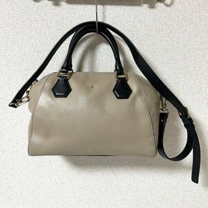 kate spade ケイト・スペード ハンドバッグ 2WAY ショルダーバッグ レザー　肩掛け ベージュ　＊11