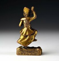 【蔵c5745】仏教古美術　鍍金銅蔵王権現像　江戸時代_画像4