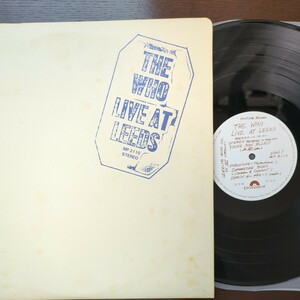 PROMO sample 見本盤 the who live at leeds フー 熱狂のステージ record レコード LP アナログ vinyl