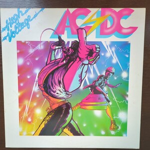 UK original digferent jacket AC/DC High Voltage 英オリジナル analog record レコード LP アナログ vinyl