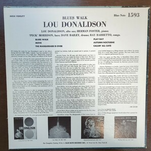 US lou donaldson blues walk van gelder RVG record レコード LP アナログ vinyl JAZZ bluenote ブルーノートの画像2