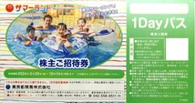 【匿名無料発送】東京サマーランド株主招待券１dayパス16枚（内8枚は春秋限定） 東京都競馬株主優待 _画像2