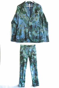 meisonzMASON'Sbotanikaru pattern jacket & pants setup cotton stretch men's *46 blue group nm4608203013