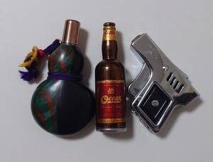 (4178) unusual lighter gas lighter Vintage 3 piece summarize operation not yet verification 