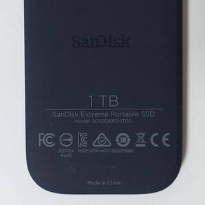 (4156) SanDisk｜ポータブルSSD 1TB USB3.1 Gen2 Extreme Portable フォーマット済 箱汚れありの画像5