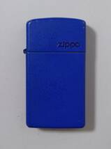 (4191) Zippo ジッポー オイルライター 火花OK 着火未確認 ブルー_画像8