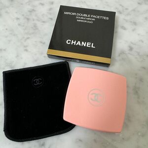 CHANEL ミロワールドゥーブルファセット コンパクトミラー　ホワイト 鏡 コンパクトミラー シャネル 