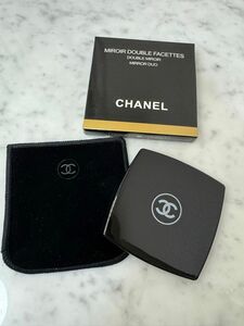 CHANEL ミロワールドゥーブルファセット コンパクトミラー　ホワイト 鏡 コンパクトミラー シャネル