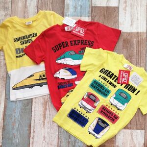 半袖 Tシャツ　120cm 綿100% 電車　3枚セット　2枚は新品