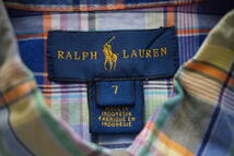 ◇　RALPH LAUREN　ラルフローレン　◇　半袖シャツ　◇　size 7_画像2