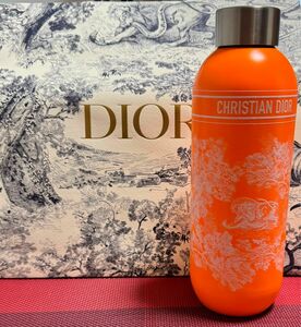 【新品未使用】Dior ディオール 水筒 トワルドゥジュイ ウォーターボトル タンブラー SS オレンジ 