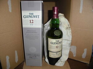 グレンリベット12年、旧ボトル、700ml/40％、箱付