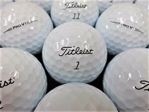 ★良質美品★タイトリスト Titleist プロV1『PRO V1』2019年モデル ホワイト 50個 ロストボール★