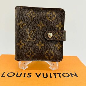 LOUIS VUITTON ルイヴィトン コンパクトジップ モノグラム 二つ折り財布 コンパクト ジップ 財布　792