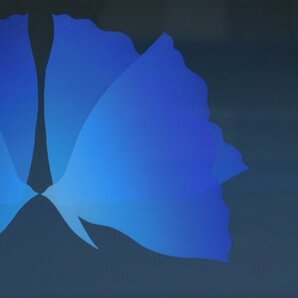 井上公三 抱擁(EMBRACEMENT 青い蝶々)シルクスクリーン 版画 額装 OK5101の画像4