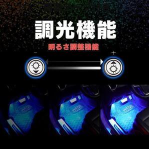 ledテープ USB式 車 RGB テープライト USB式 車内装飾 48LEDの画像5