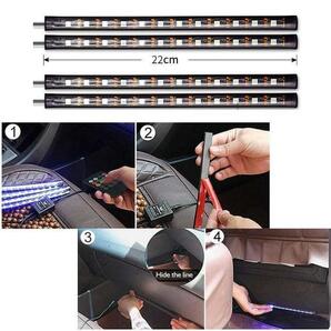 ledテープ USB式 車 RGB テープライト USB式 車内装飾 48LEDの画像10