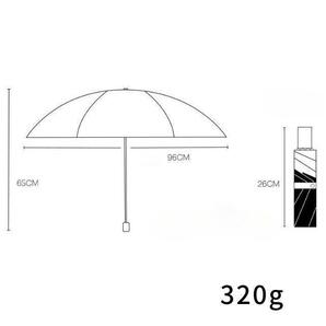 折りたたみ傘 ブラック メンズ レディース 晴雨兼用 紫外線 黒 日傘 雨傘の画像7