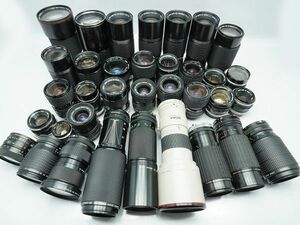 ★キヤノン 純正MFレンズなど★LENS FD/FL/SIGMA/Tokina/SUN/ 等 計:35点まとめ【ジャンク品】29850