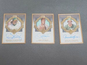 topps gilded collection Jim Palmer /99 Dennis Eckersley/99 Rollie Fingers/99