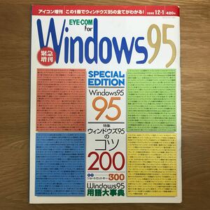 【送料無料】EYE-COM for Windows95 アイコン増刊 特集 ウィンドウズ95のコツ 200 1995年12月1日発行 株式会社アスキー / k041