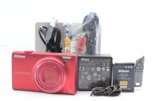 ☆美品☆Nikon　ニコン COOLPIX　クールピクス S6100　バッテリー 充電器、その他アクセサリー付き