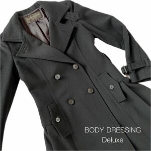 キレイめ　コート　ブラック　BODY DRESSING Deluxe ボディドレッシングデラックス　サイズ38 