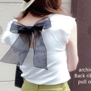 archives バックリボンプルオーバー
