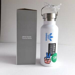 新品 adidas アディダス　メタルハンドル サーモタンブラー 水筒 500ml　保温・保冷　魔法瓶　未使用　ステンレス　ボトル